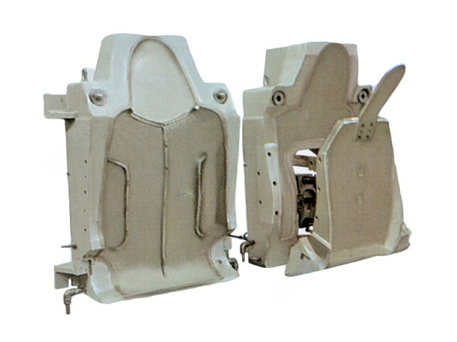 Front seat back foaming mould